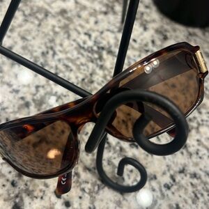 Authentic GUCCI AUN SHADES (brown with gold lettering, nearly new!!!!